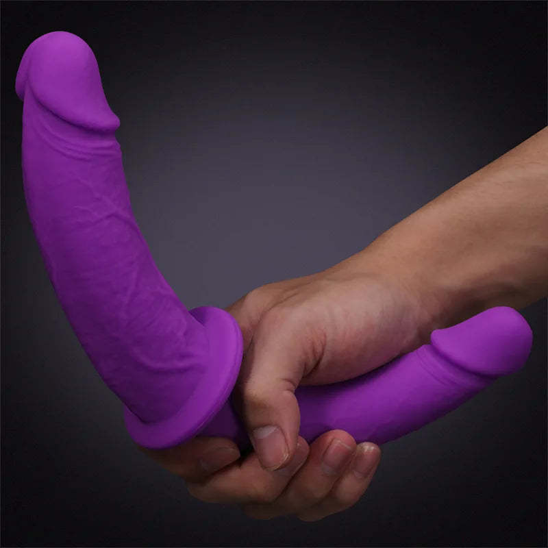 Purple Silicone Double-Ended Dildo 12 Inch