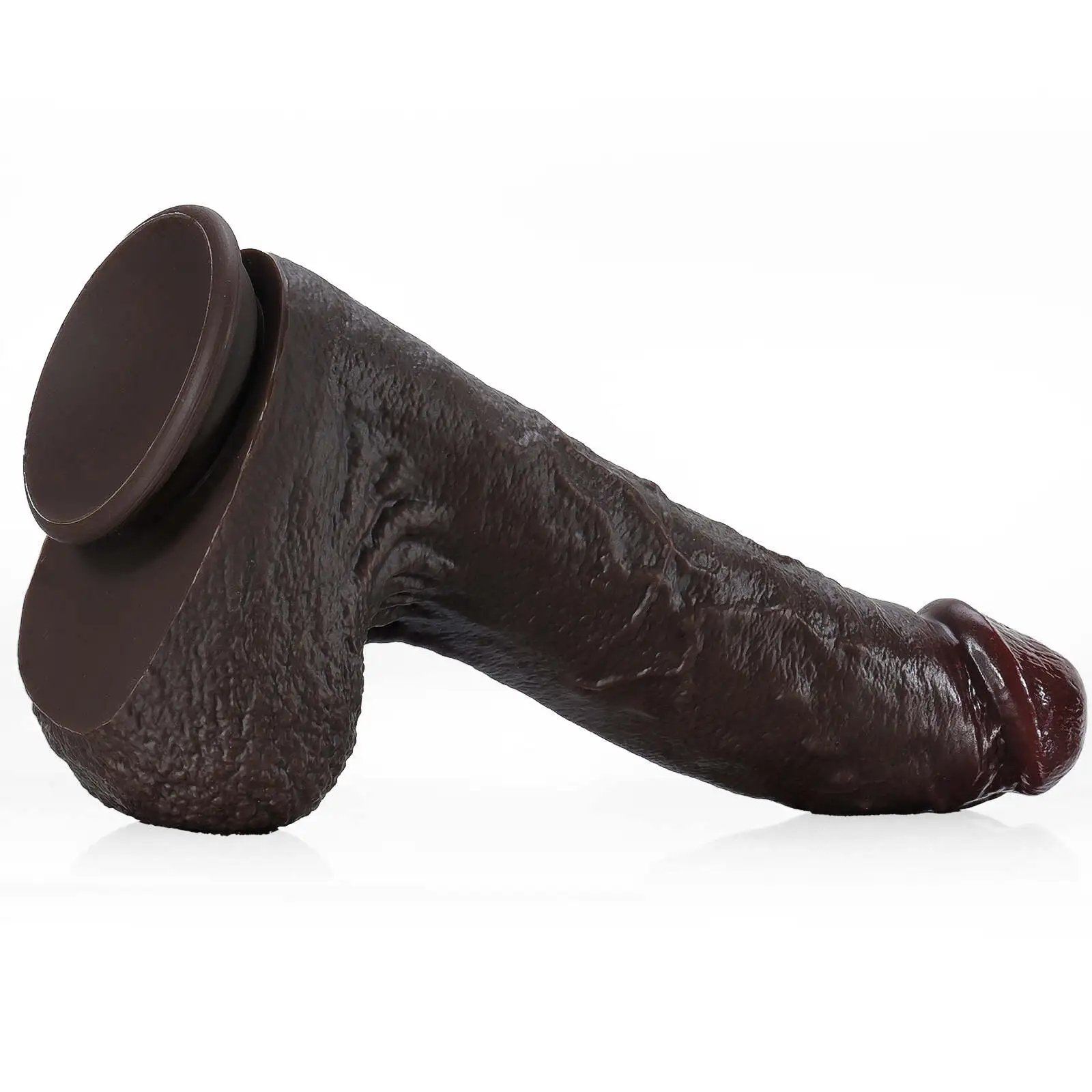 Real Feel Black Dildo with Suction Cup 11 Inch