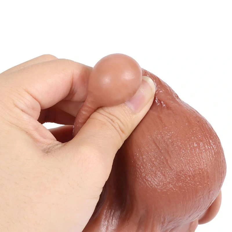 Realistic Silicone Sliding Skin Dildo 8.46 Inch