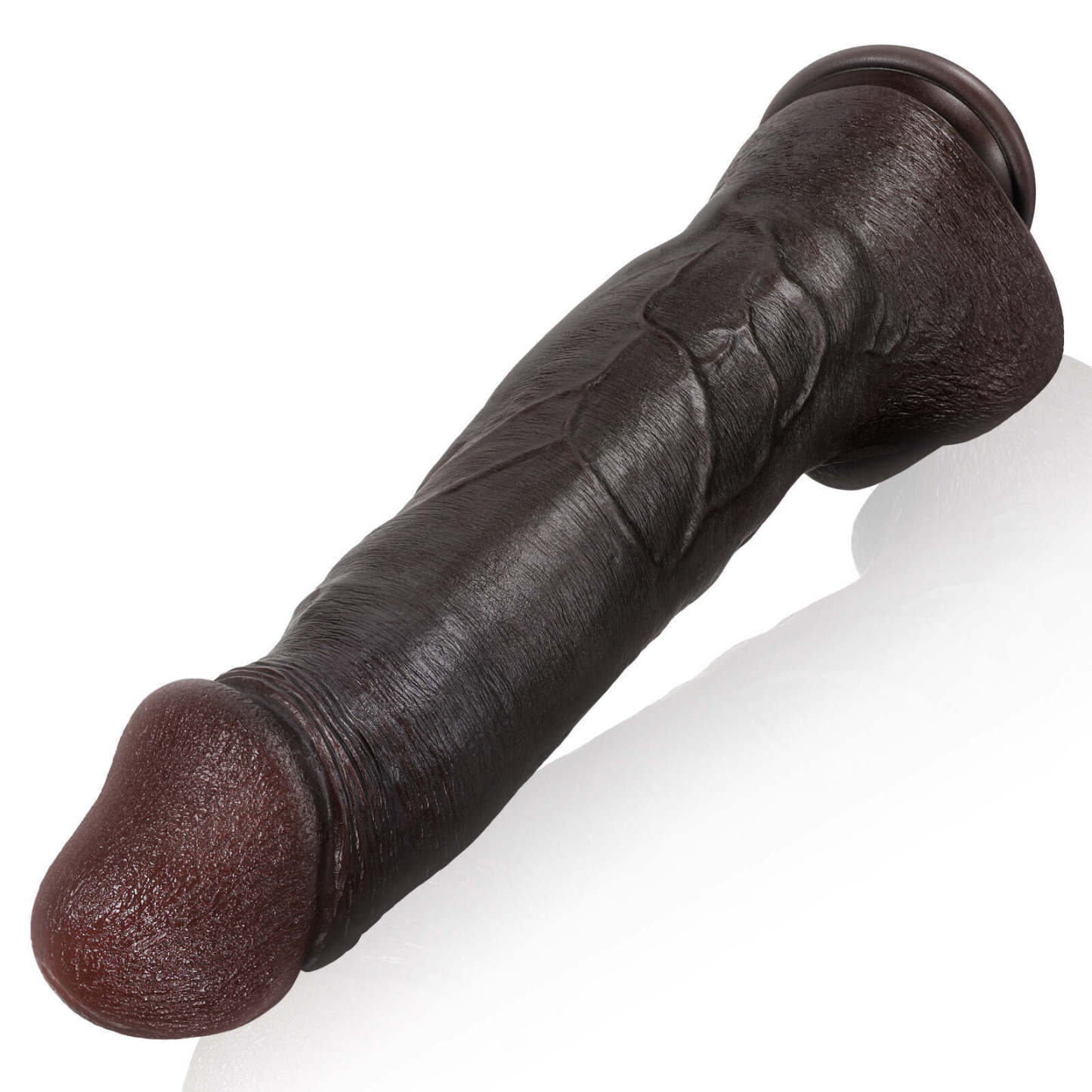 Realistic Big Black Dick Dildo with keel 11.81"
