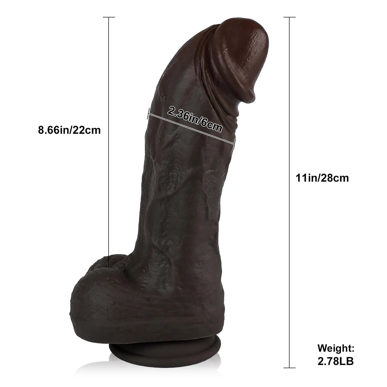 Realistic Liquid Silicone BBC Dildo 11 Inch