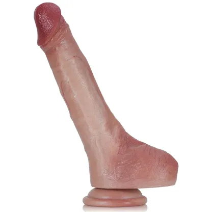Silicone Realistic Dildo with Flexible Keel 7.9 Inch