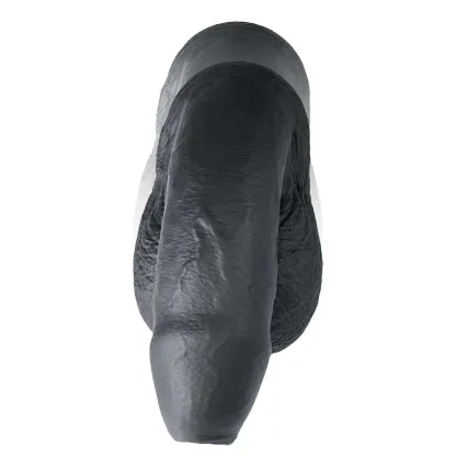 Silicone Black Soft Realistic Foreskin Dildo 5 Inch
