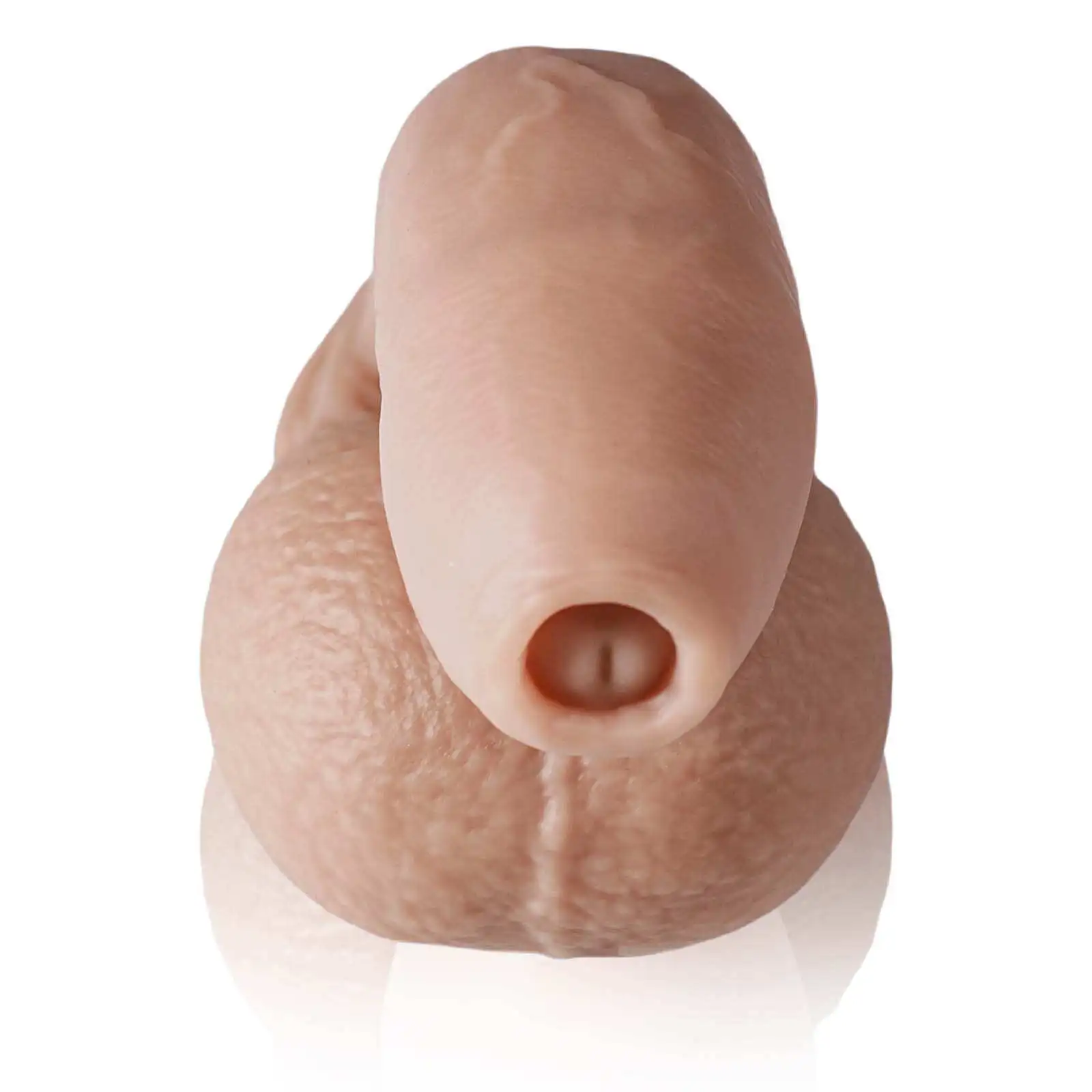 Silicone Flesh Color Soft Realistic Foreskin Dildo 5 Inch