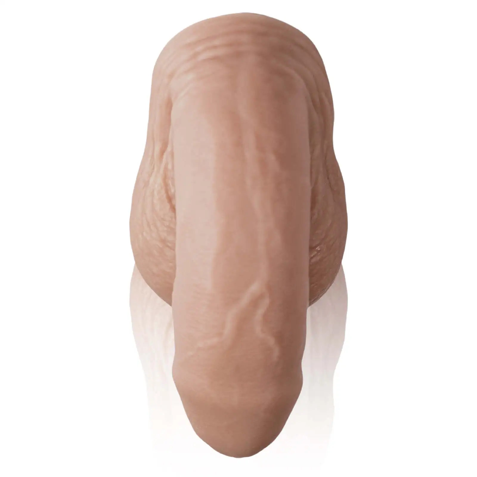 Silicone Flesh Color Soft Realistic Foreskin Dildo 5 Inch