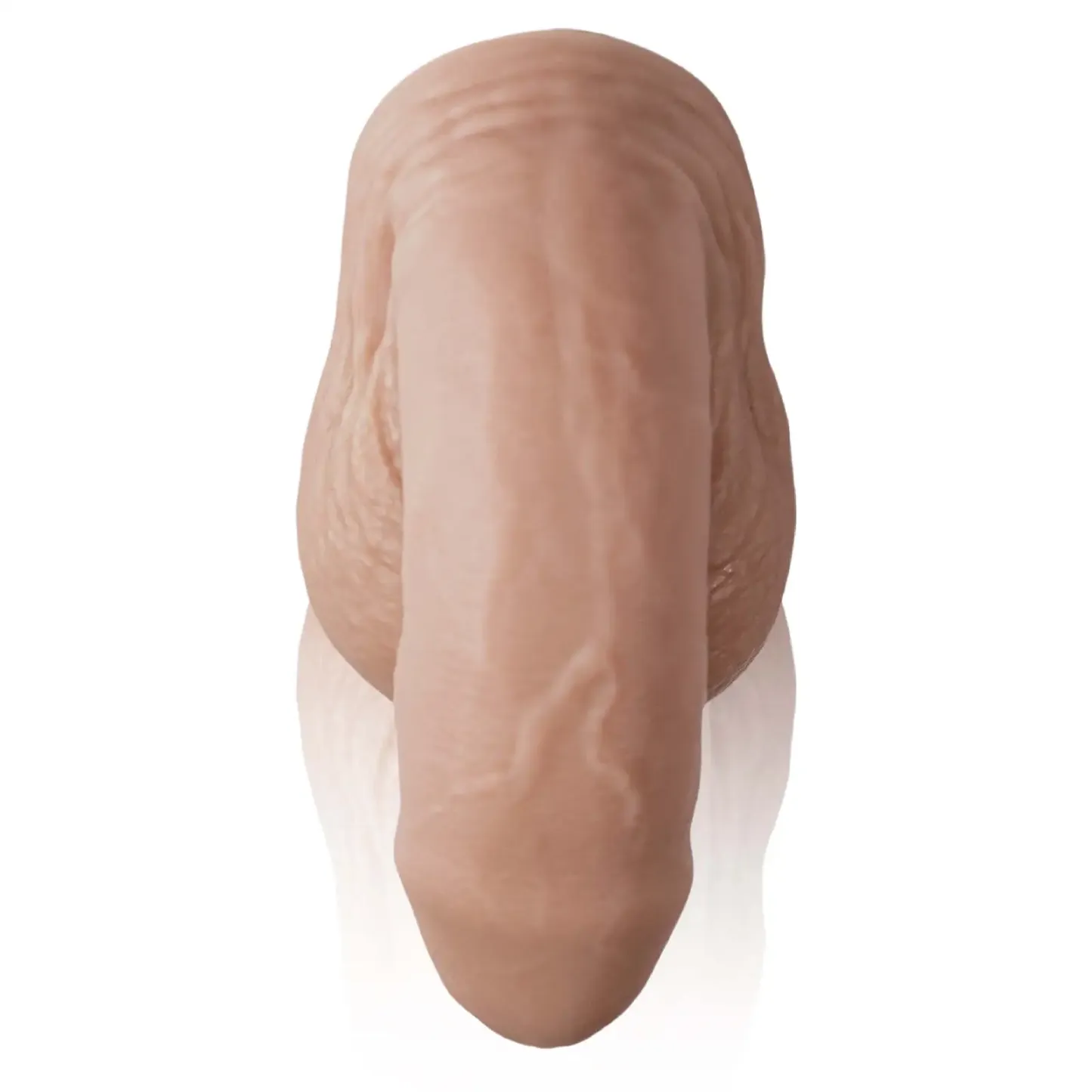 Silicone Flesh Color Soft Realistic Foreskin Dildo 5 Inch