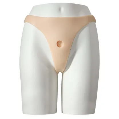 Silicone Wearable Dildo Panties with Suction Cup Dildo (Dildo Not Included)