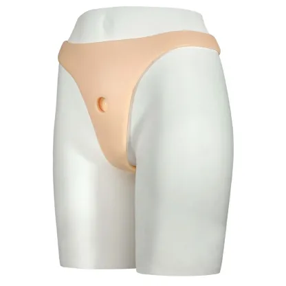 Silicone Wearable Dildo Panties with Suction Cup Dildo (Dildo Not Included)