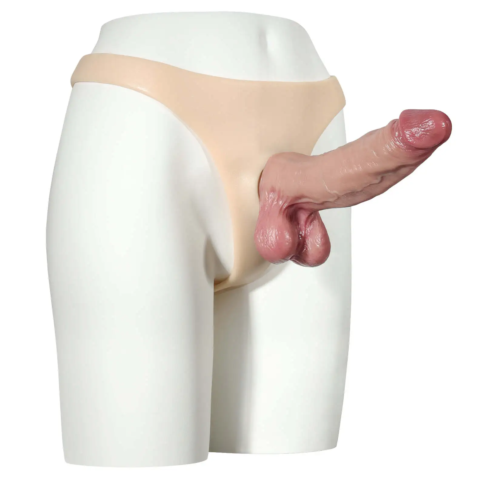 Silicone Wearable Dildo Panties with Suction Cup Dildo (Dildo Not Included)