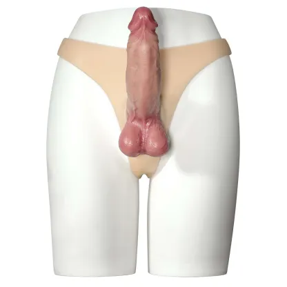 Silicone Wearable Dildo Panties with Suction Cup Dildo (Dildo Not Included)