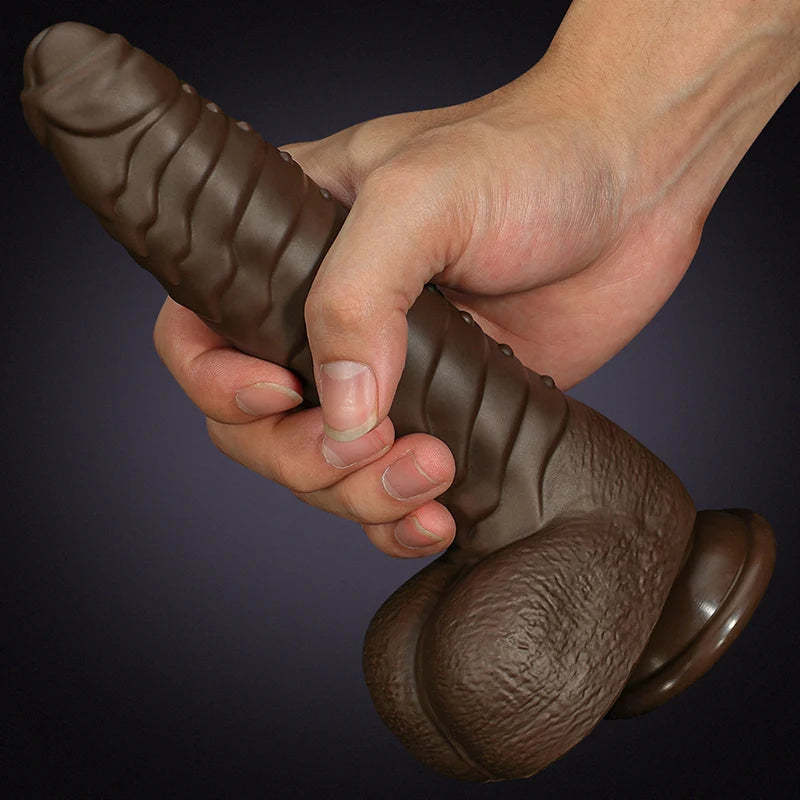 Silicone Vibration Heating Thrusting Dildo 8.7 Inch