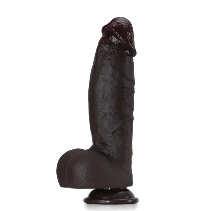 Thrusting Black Dildo 3 Thrusts & 9 Vibrations 8.6 Inch