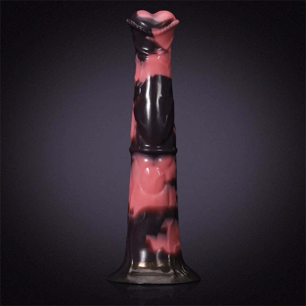 Trumpet Head Silicone Horse Dildo 12 Inch