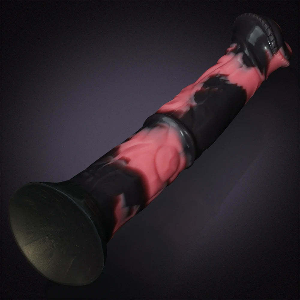 Trumpet Head Silicone Horse Dildo 12 Inch