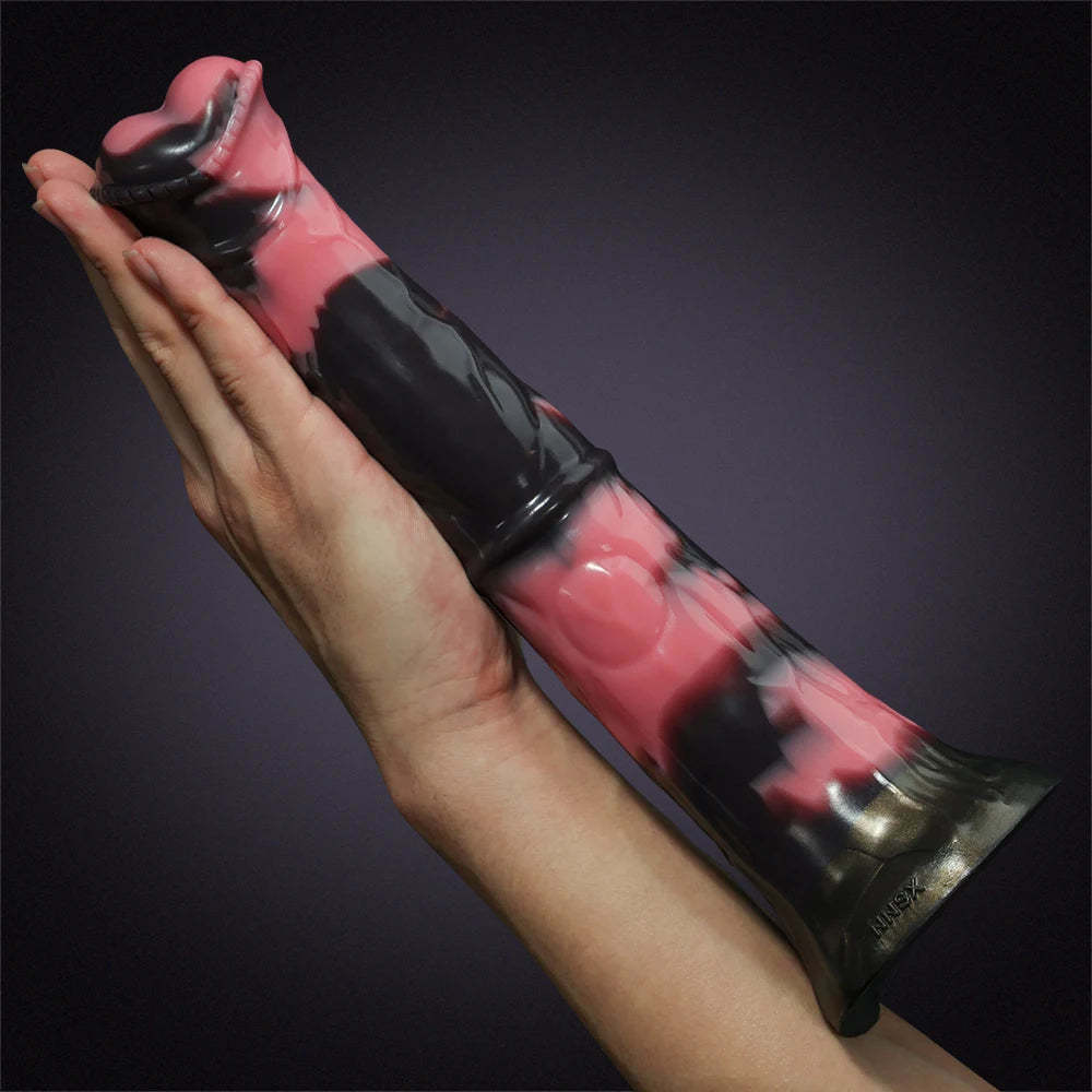 Trumpet Head Silicone Horse Dildo 12 Inch