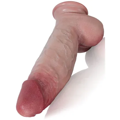 Ultra Realistic Flesh Silicone Thick Dildo 8.6 Inch
