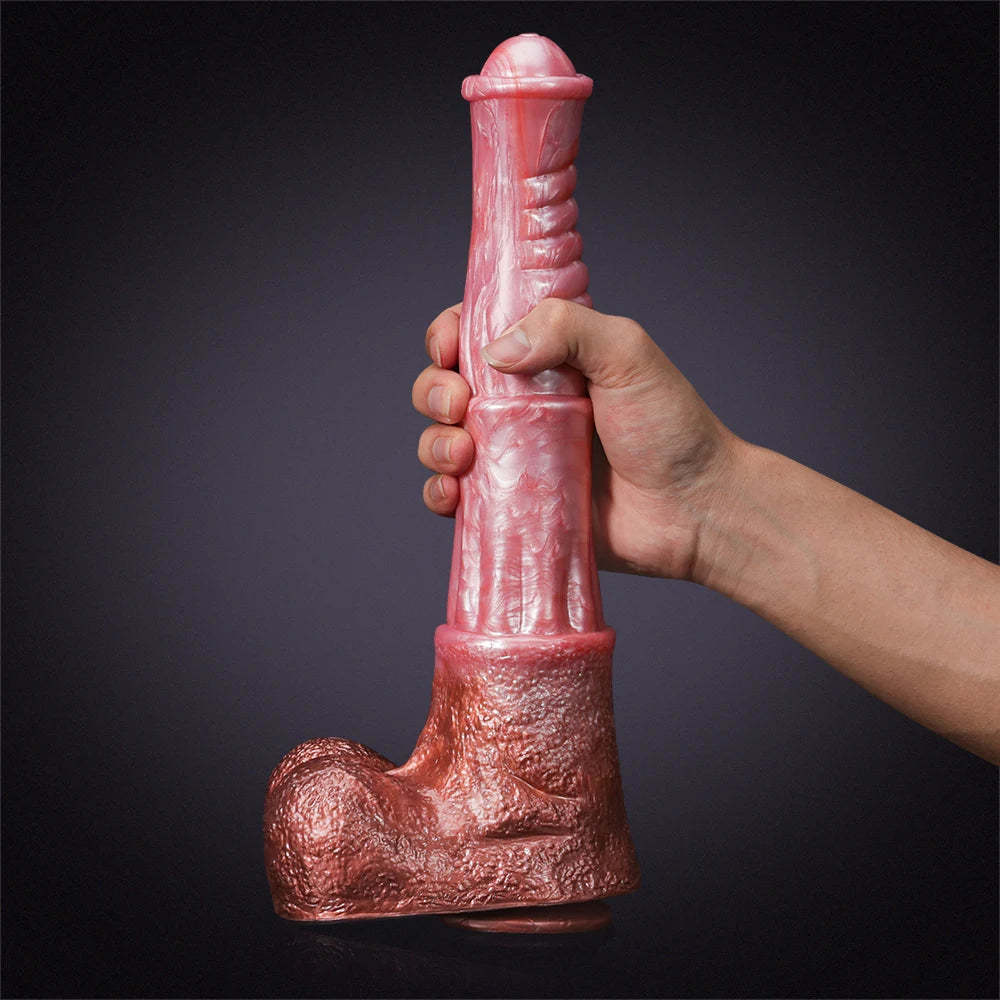 Ultra Long Silicone Horse Dildo 13.77 Inch
