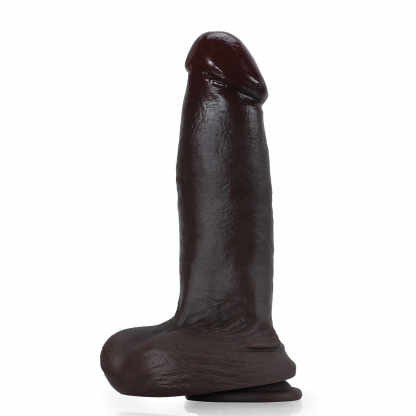 Black High Frequency Thrusting Dildo 9.4 Inch