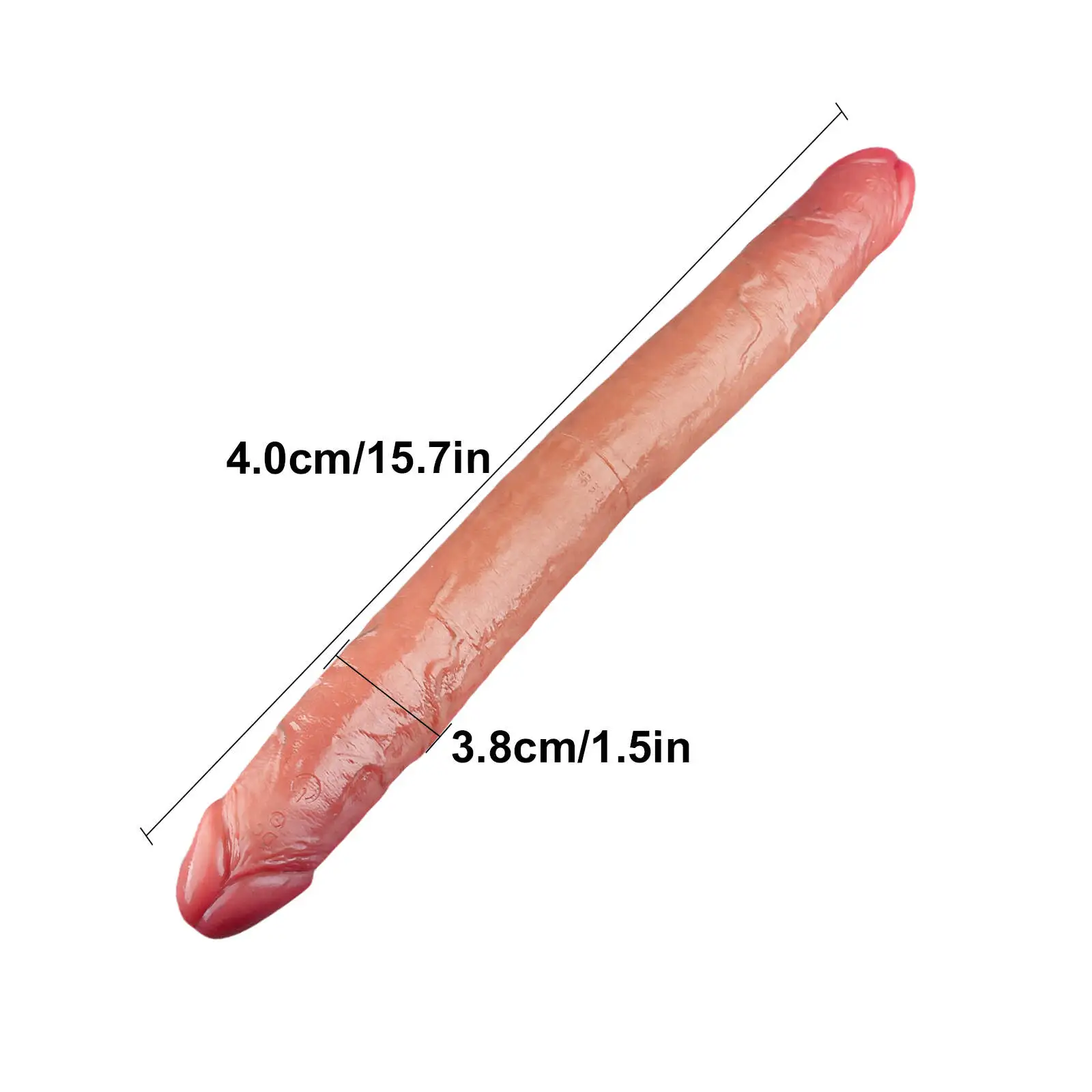 Vibrating Double Sided Sliding Skin Dildo 10 Vibrations 19inch S/M/L Size