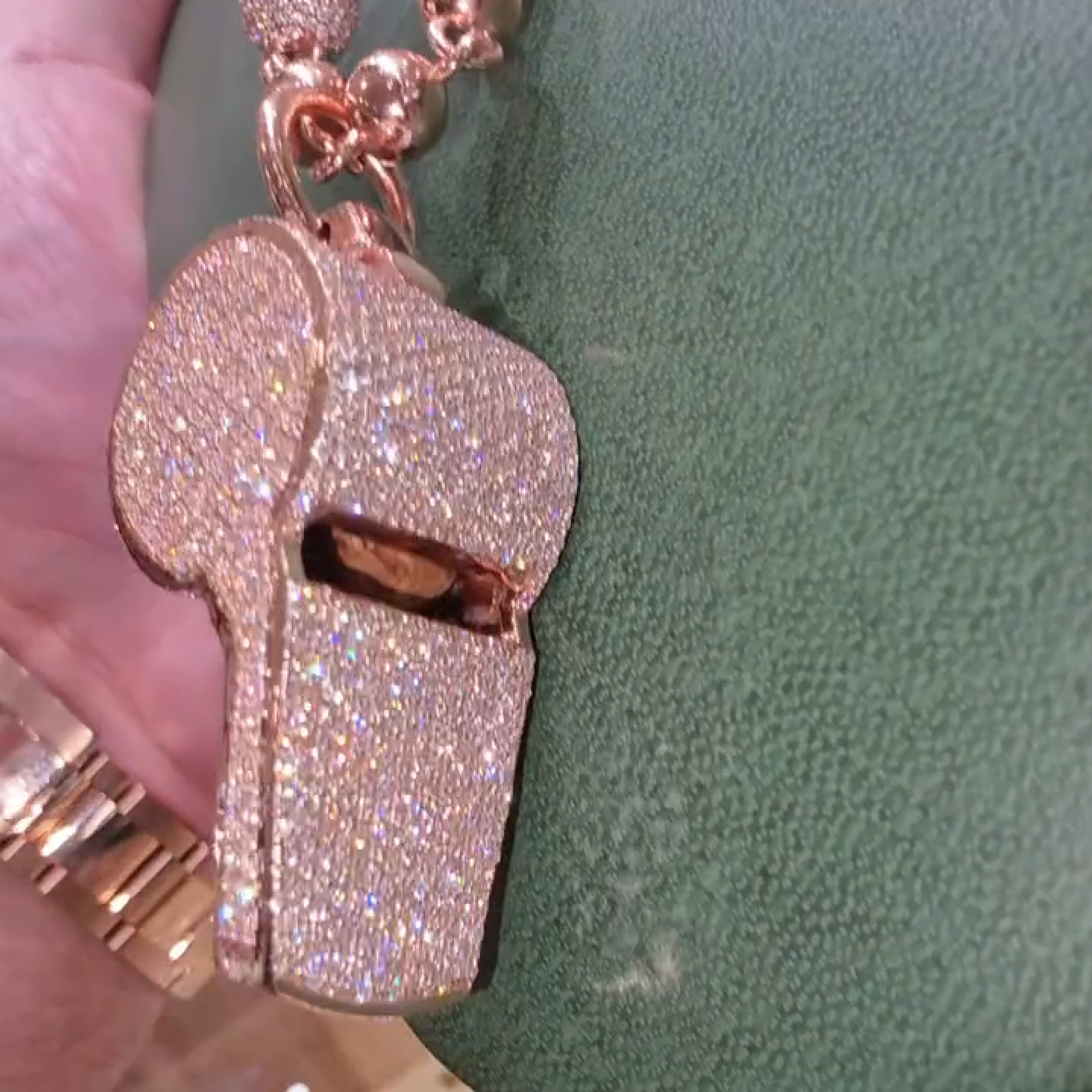 Iced Whistle Diamond Pendant