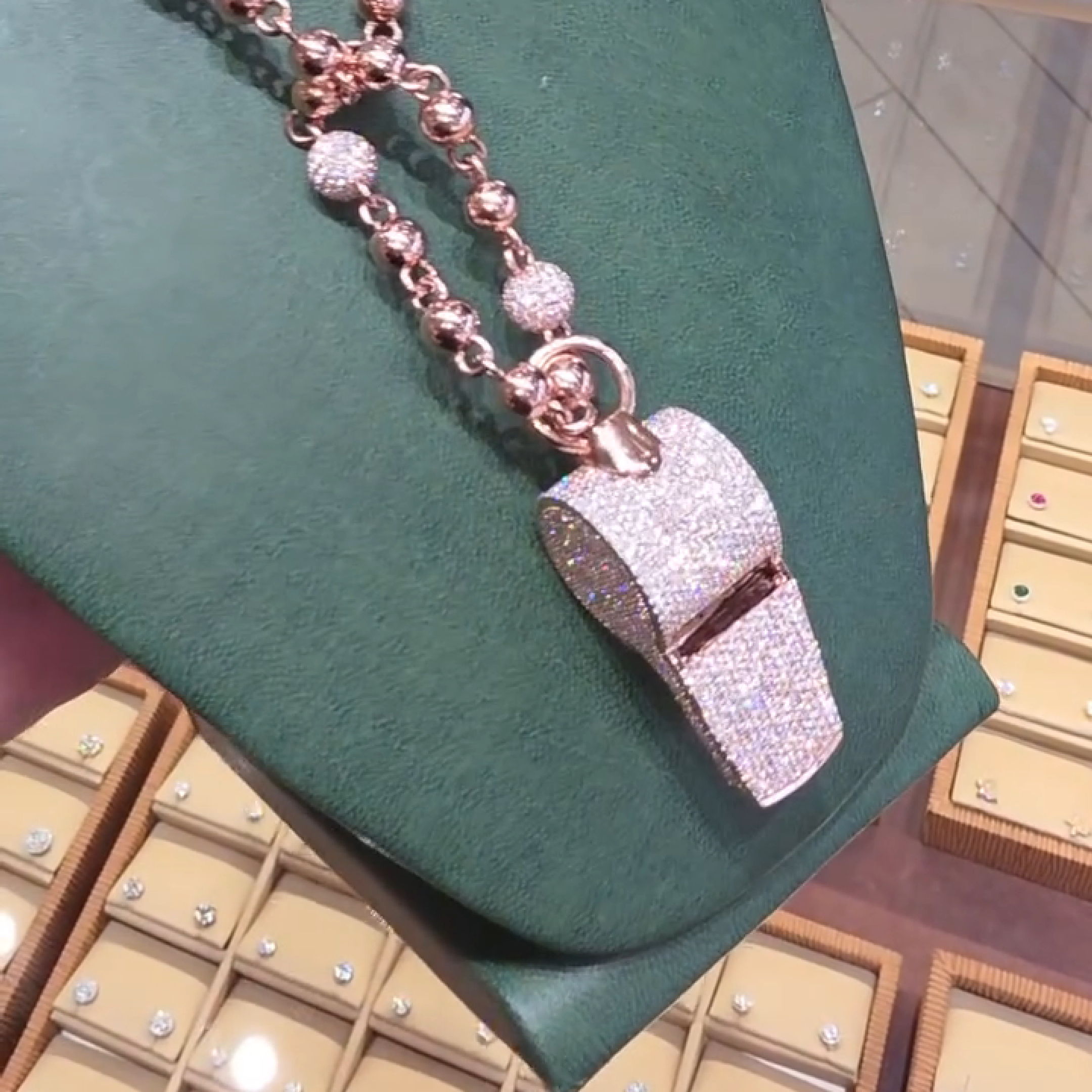 Iced Whistle Diamond Pendant