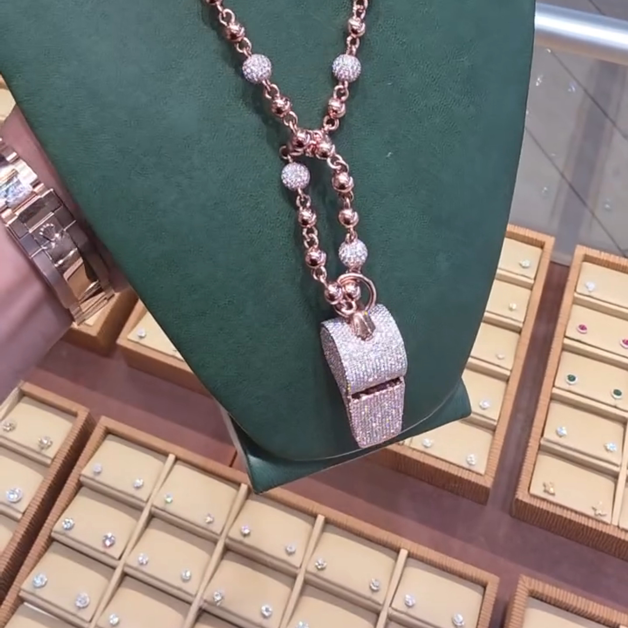 Iced Whistle Diamond Pendant