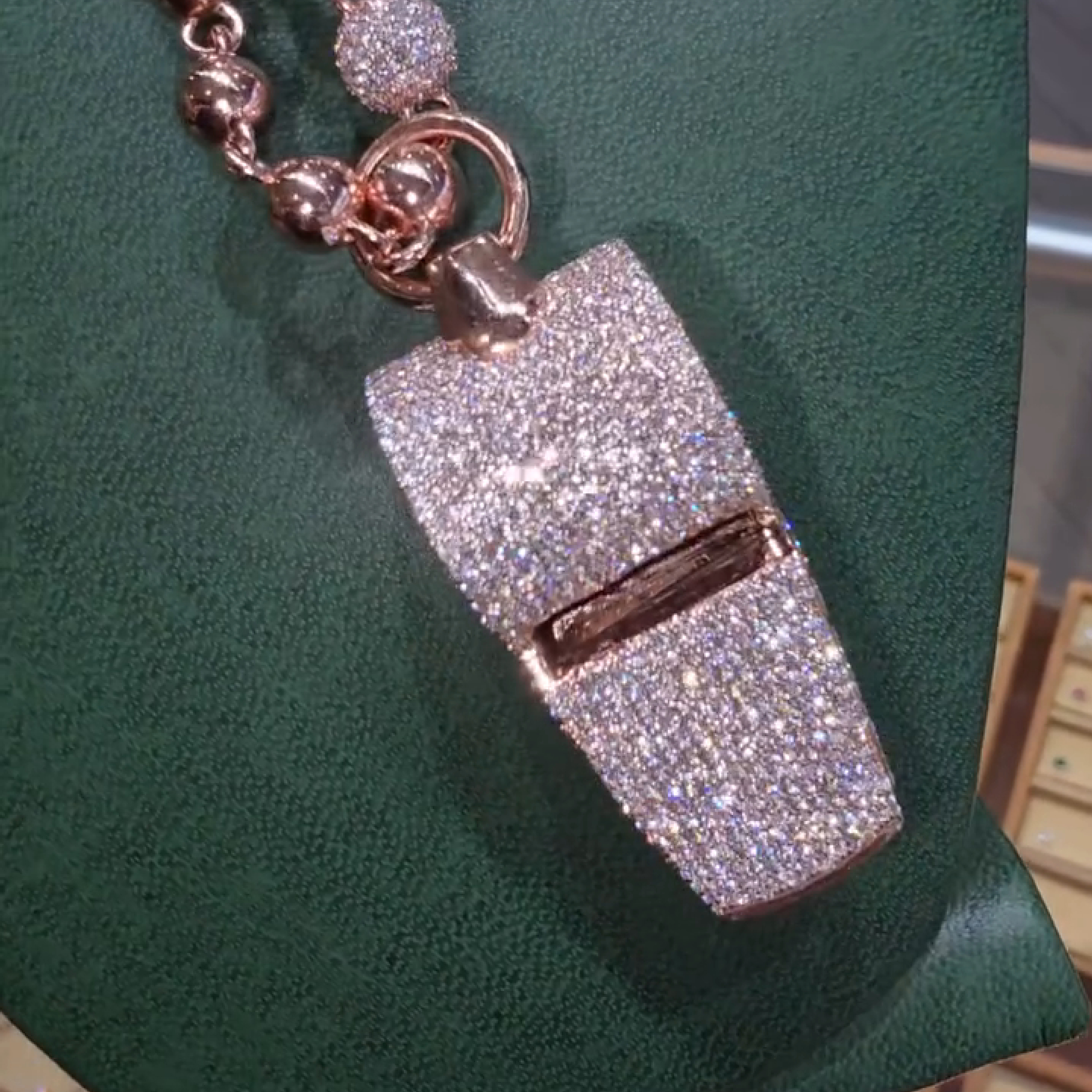 Iced Whistle Diamond Pendant