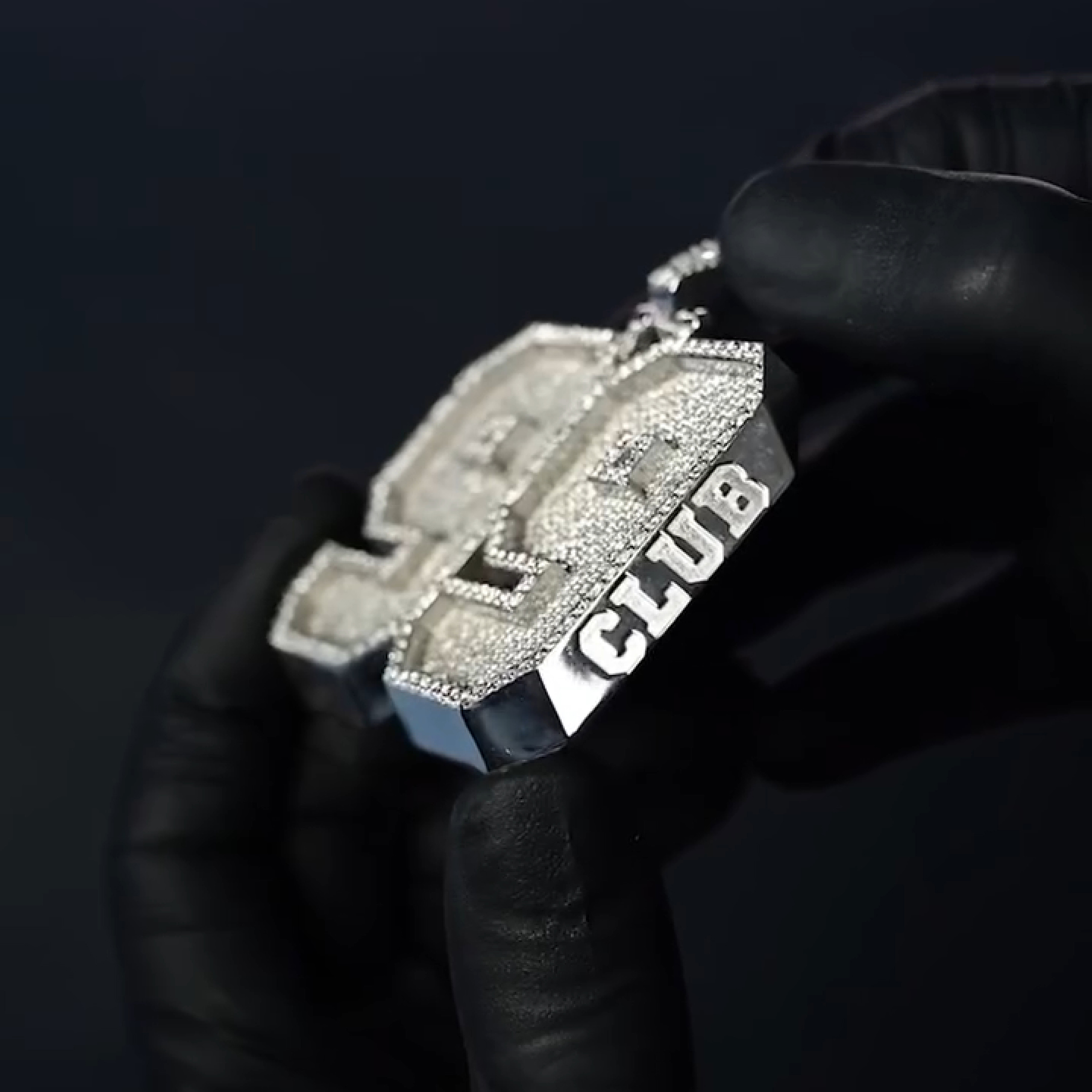 Iced Number ''99'' Diamond Pendant