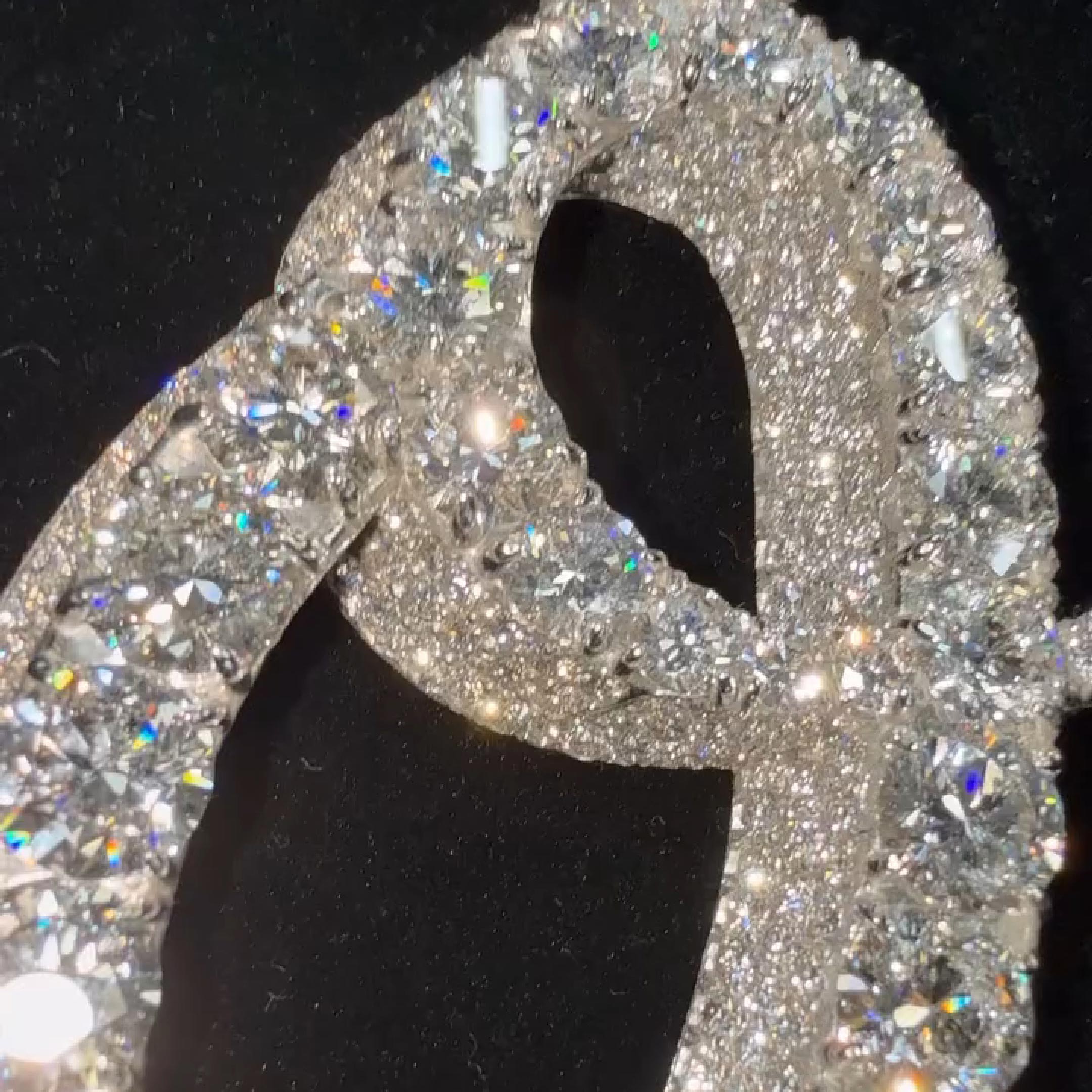 Iced Letter ''O'' Diamond Pendant