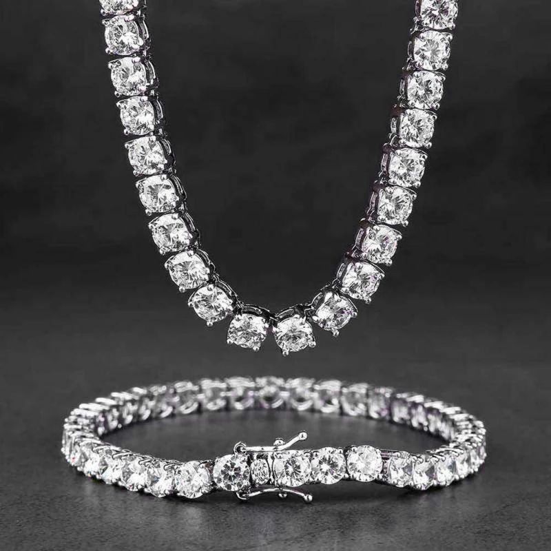 5mm Tennis Chain and Bracelet Set