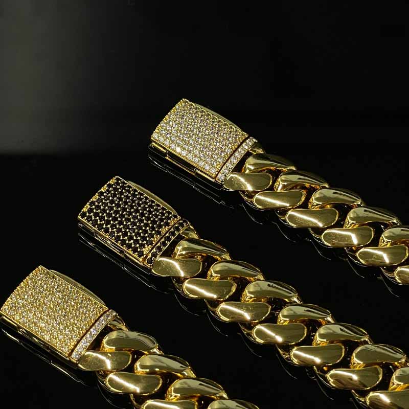 12mm Moissanite Miami Cuban 14K Bracelet