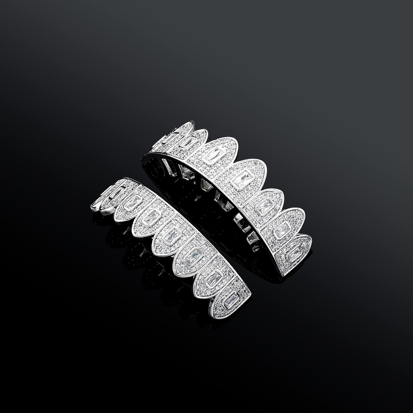 Baguette Cut Grillz Set