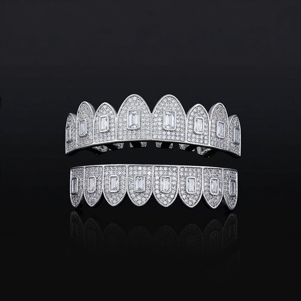 Baguette Cut Grillz Set