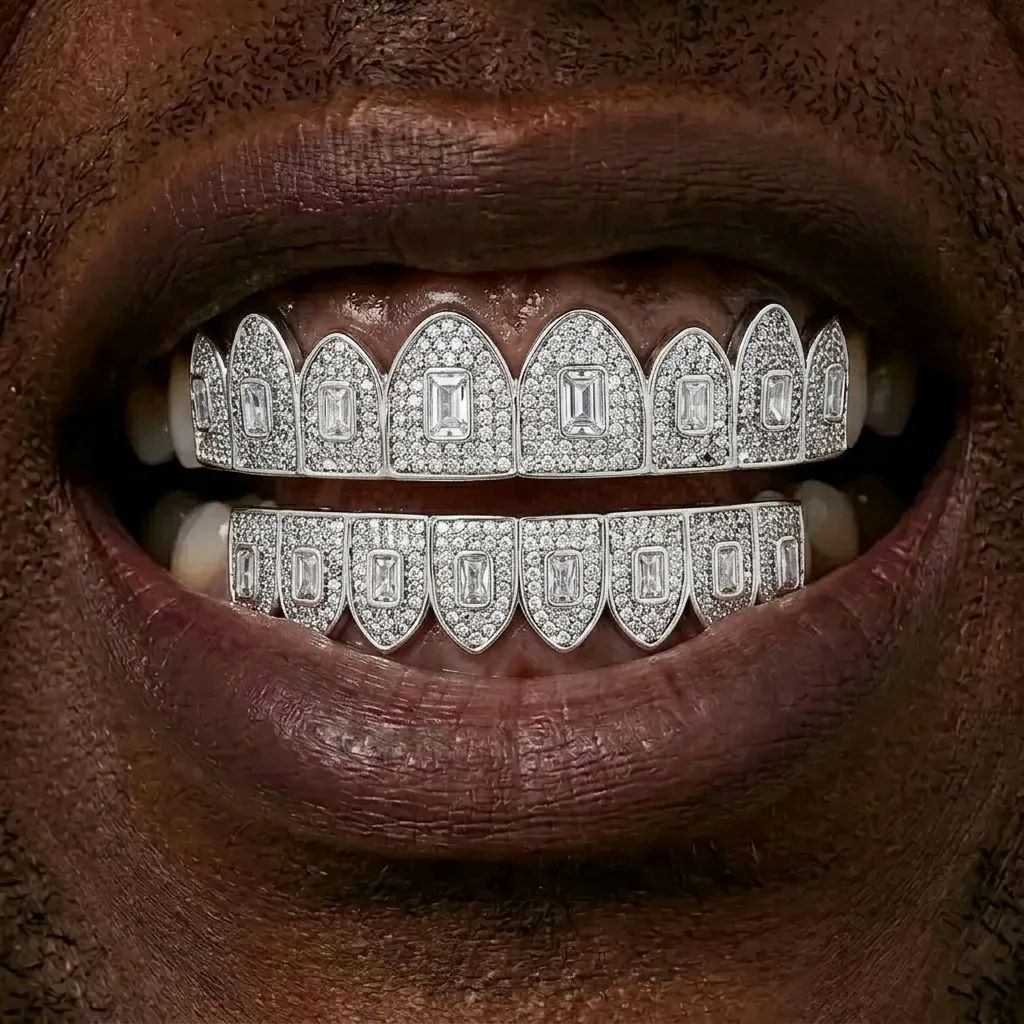 Baguette Cut Grillz Set