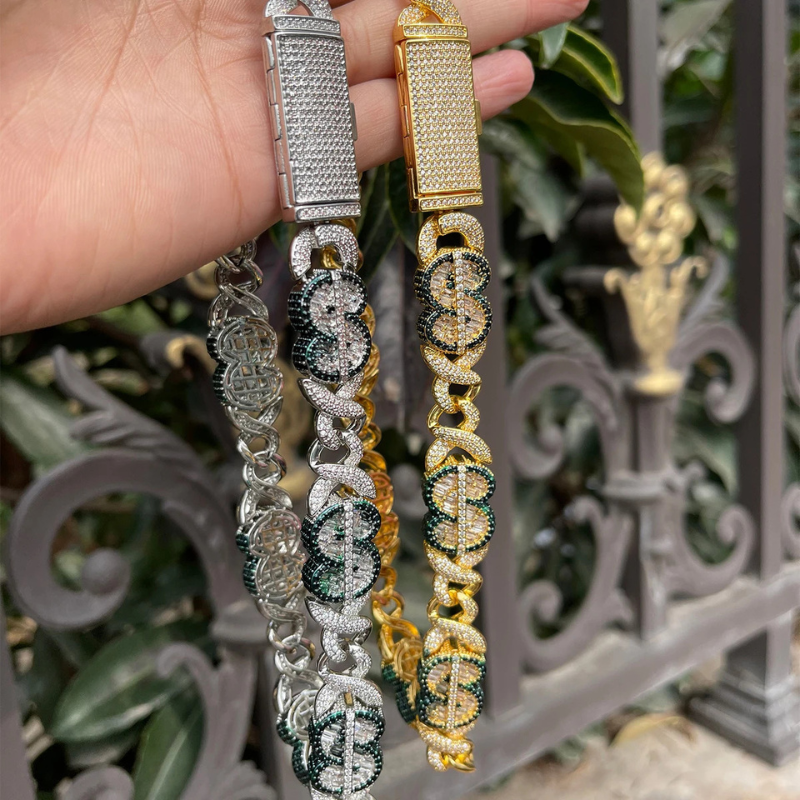 Moissanite Hip Hop Dollar Unlimited Cuban Chain