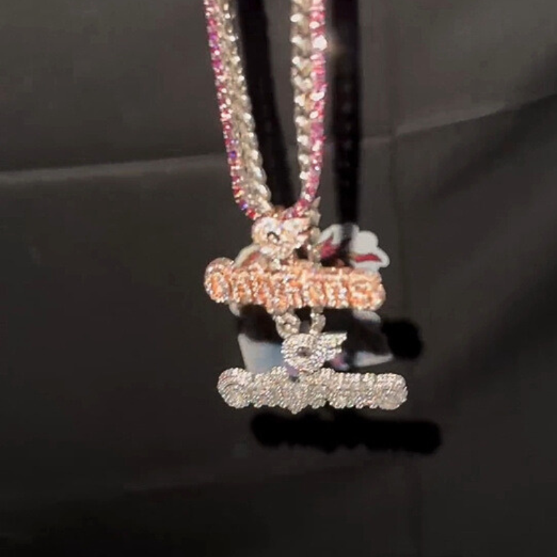 Moissanite Exquisite Letter Pendant