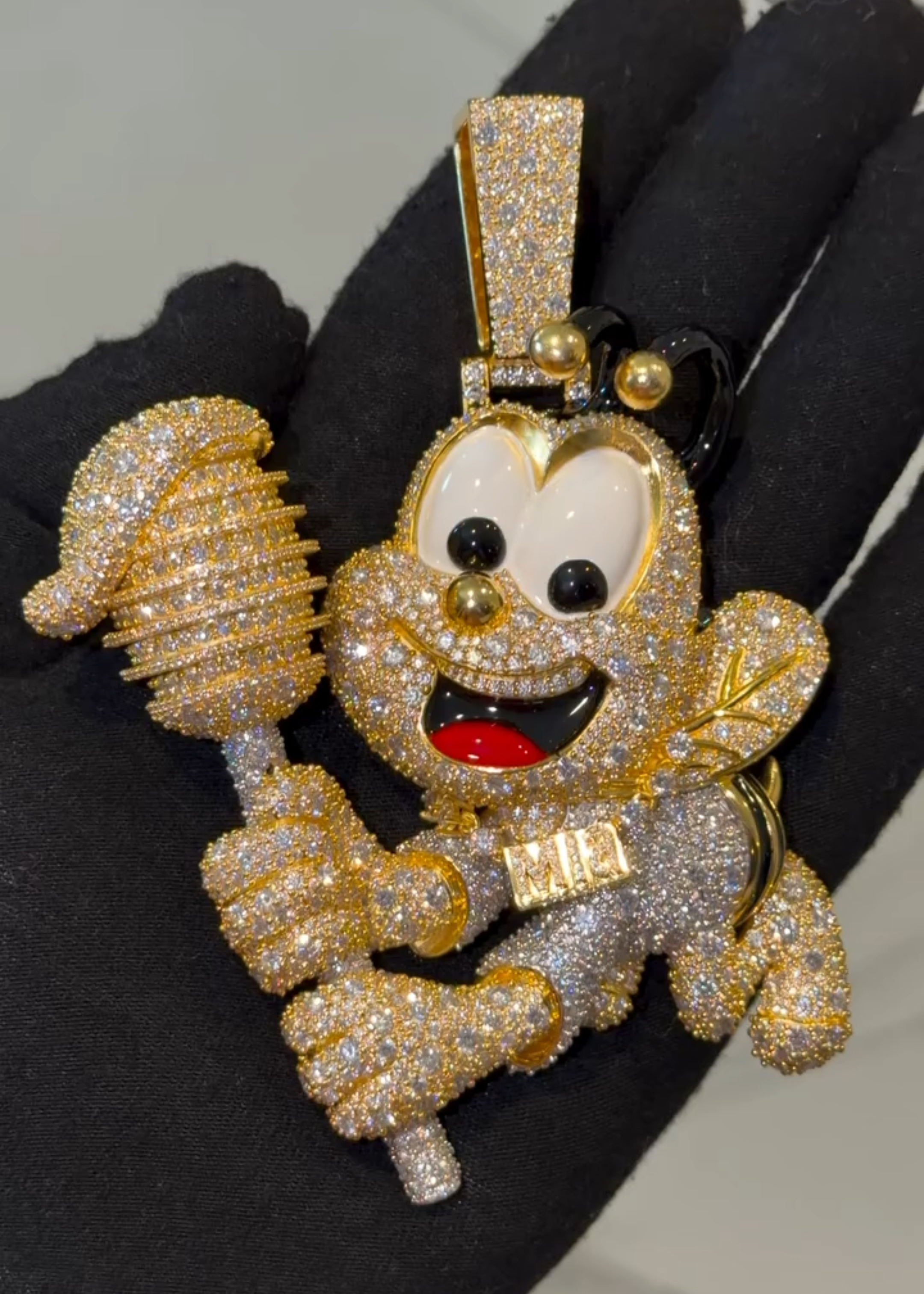 Moissanite Cartoon Honey Bee Pendant