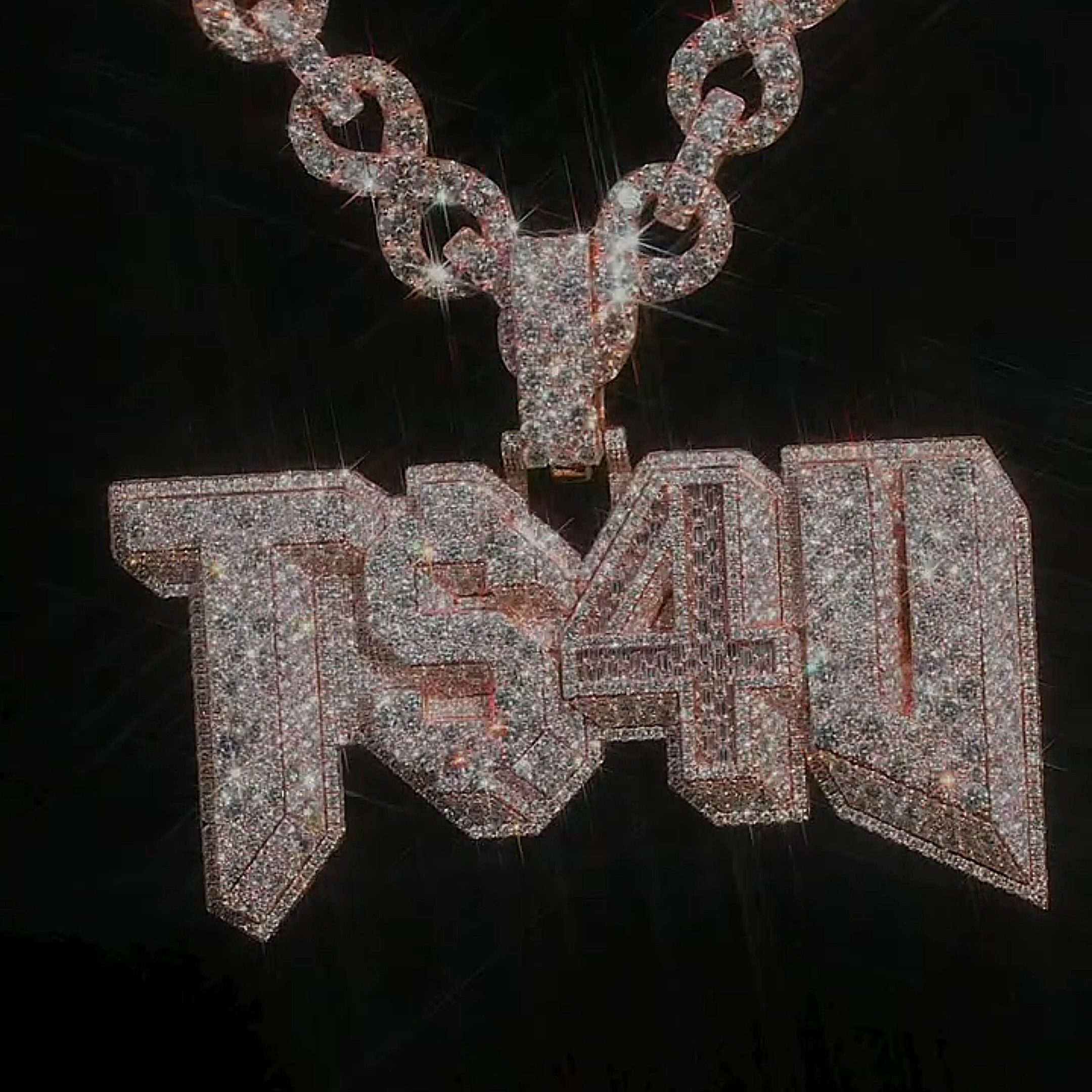[Moissanite TS4N Geometric Letter Pendant