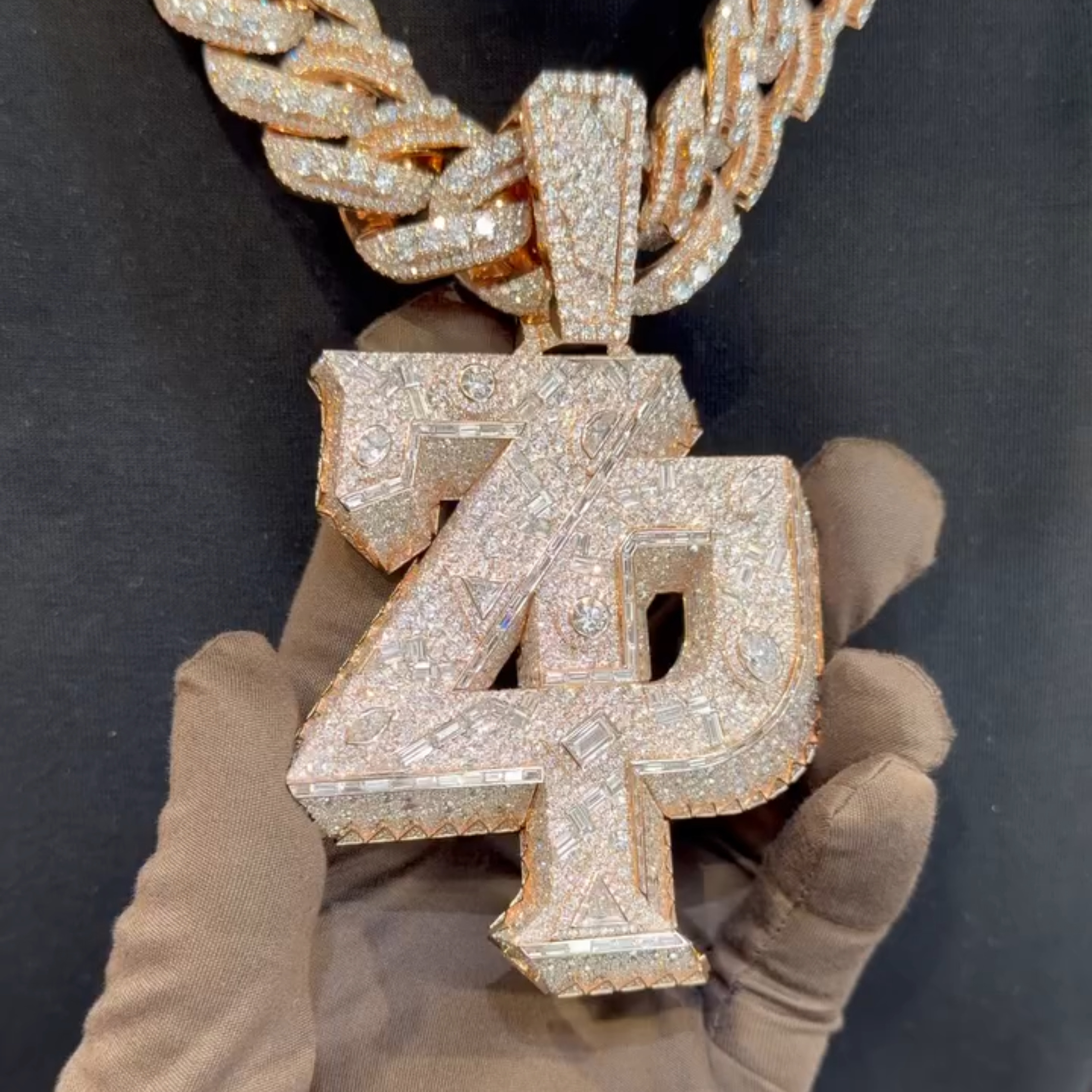 Moissanite Mixed Cut ZP Letter Pendant