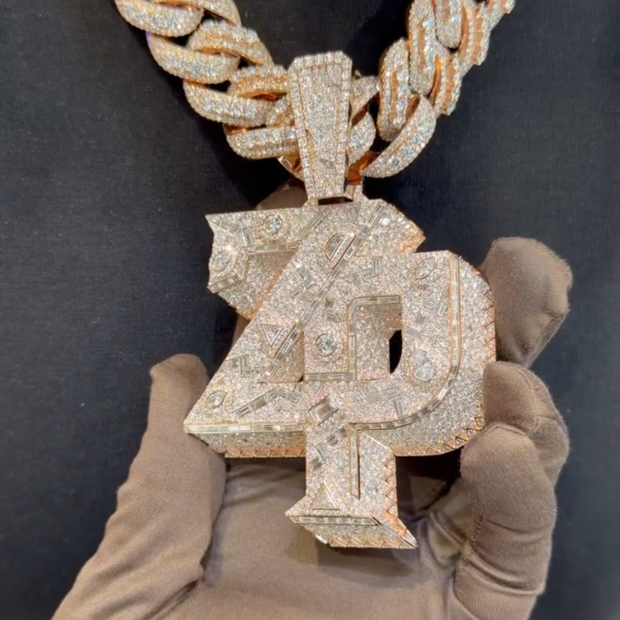 Moissanite Mixed Cut ZP Letter Pendant