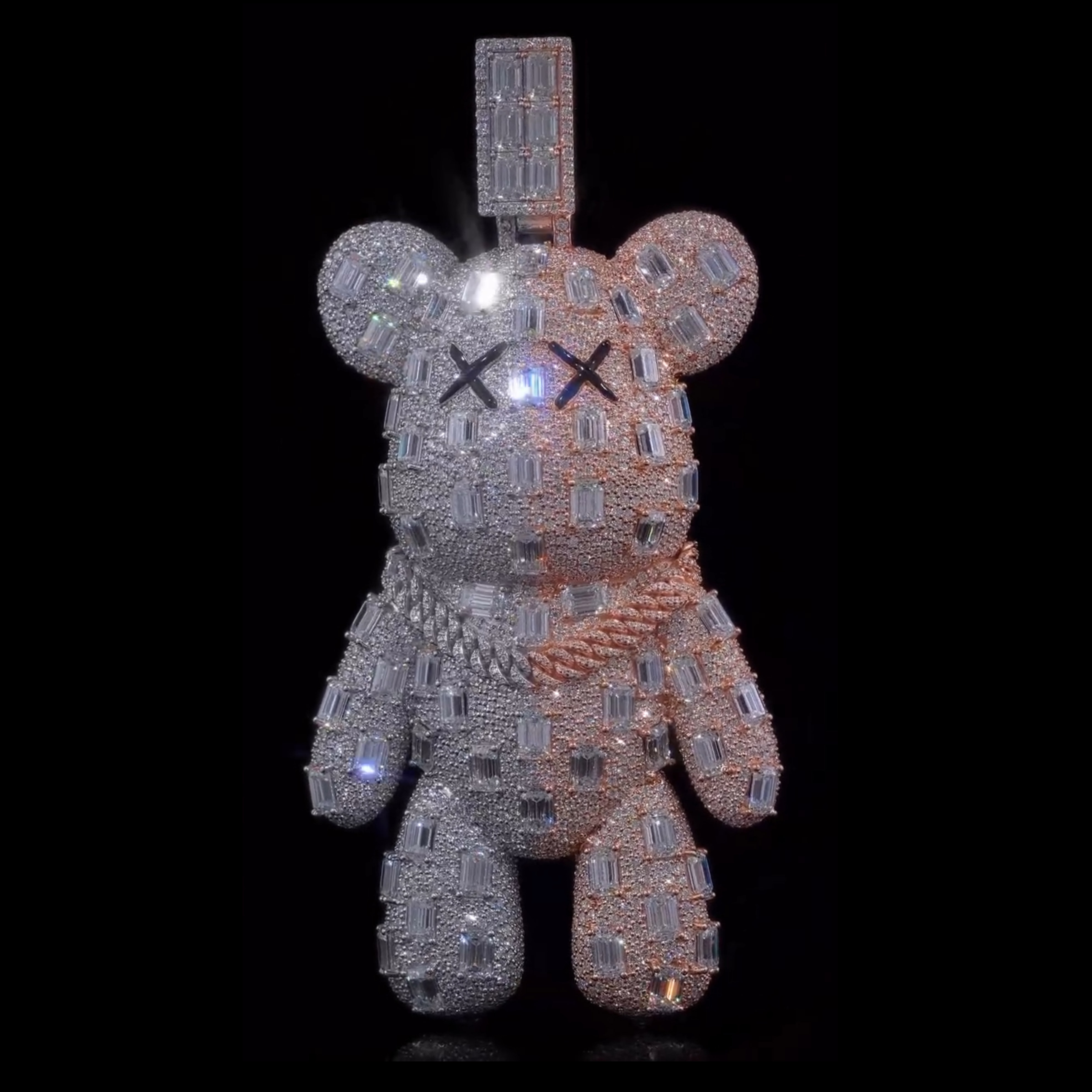 Moissanite Bear Pendant