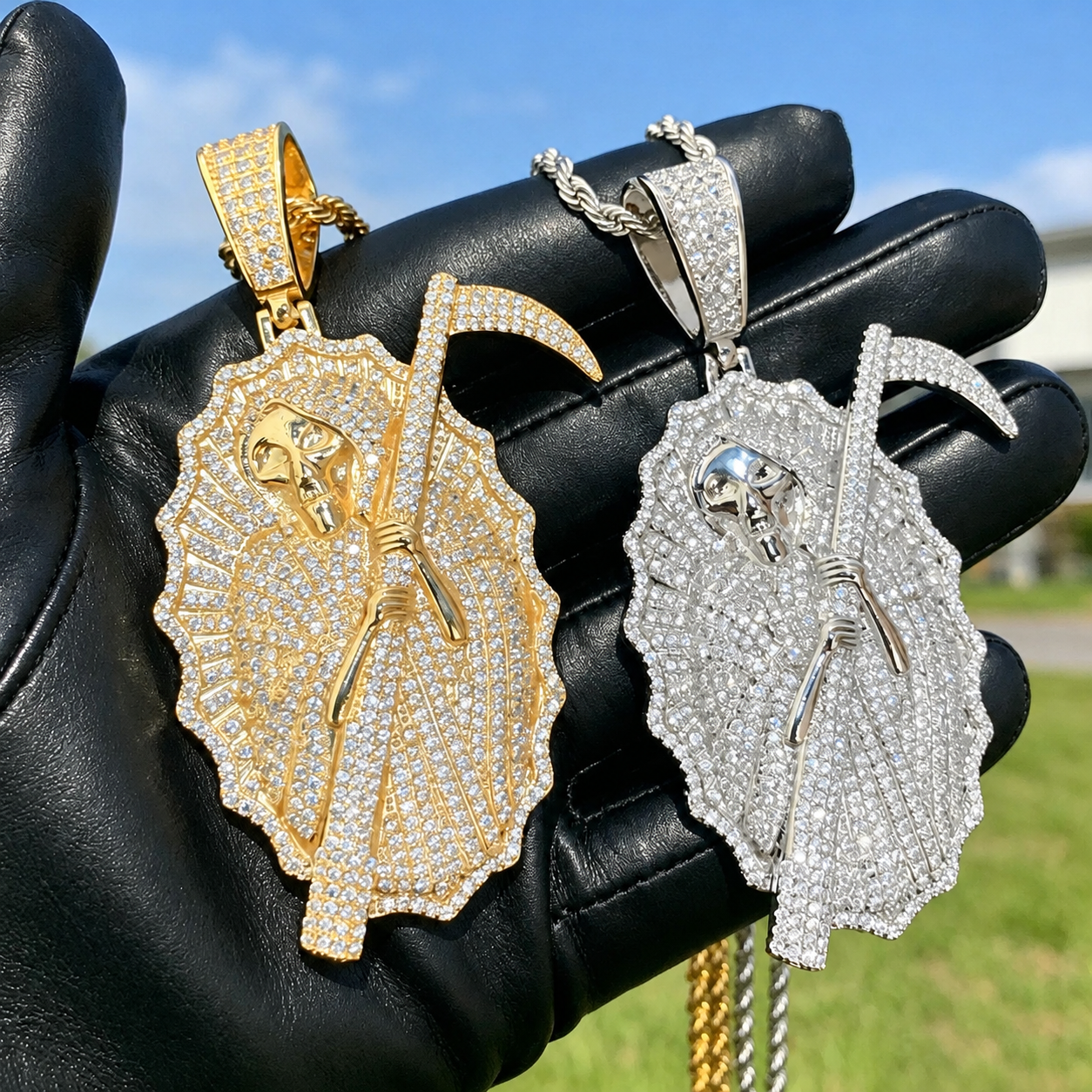 Grim Reaper Hip Hop Pendant