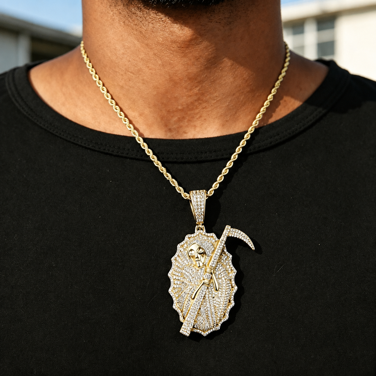 Grim Reaper Hip Hop Pendant