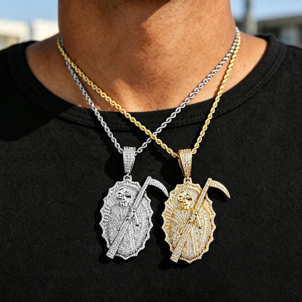 Grim Reaper Hip Hop Pendant