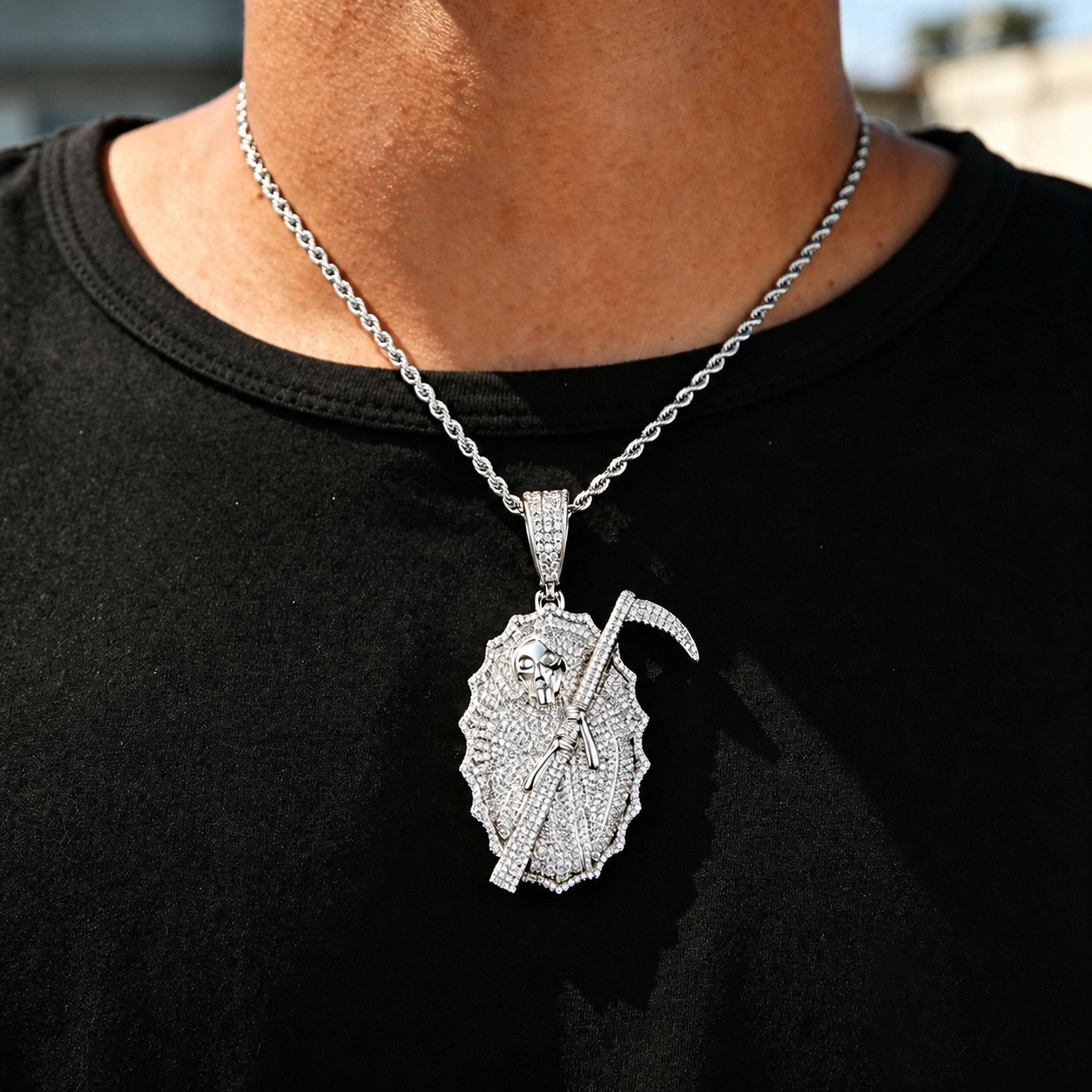 Grim Reaper Hip Hop Pendant