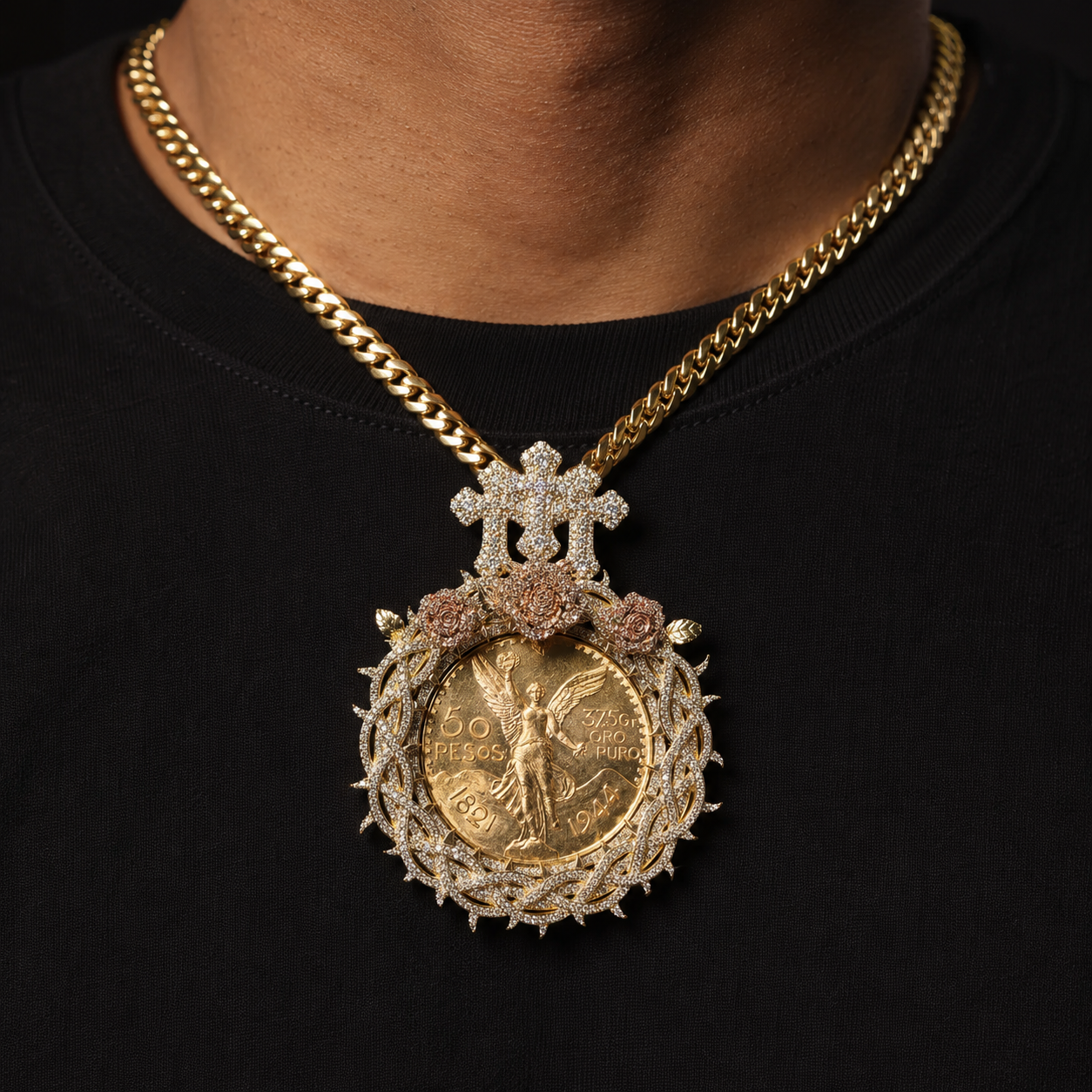 50 Pesos Angel Coin Pendant
