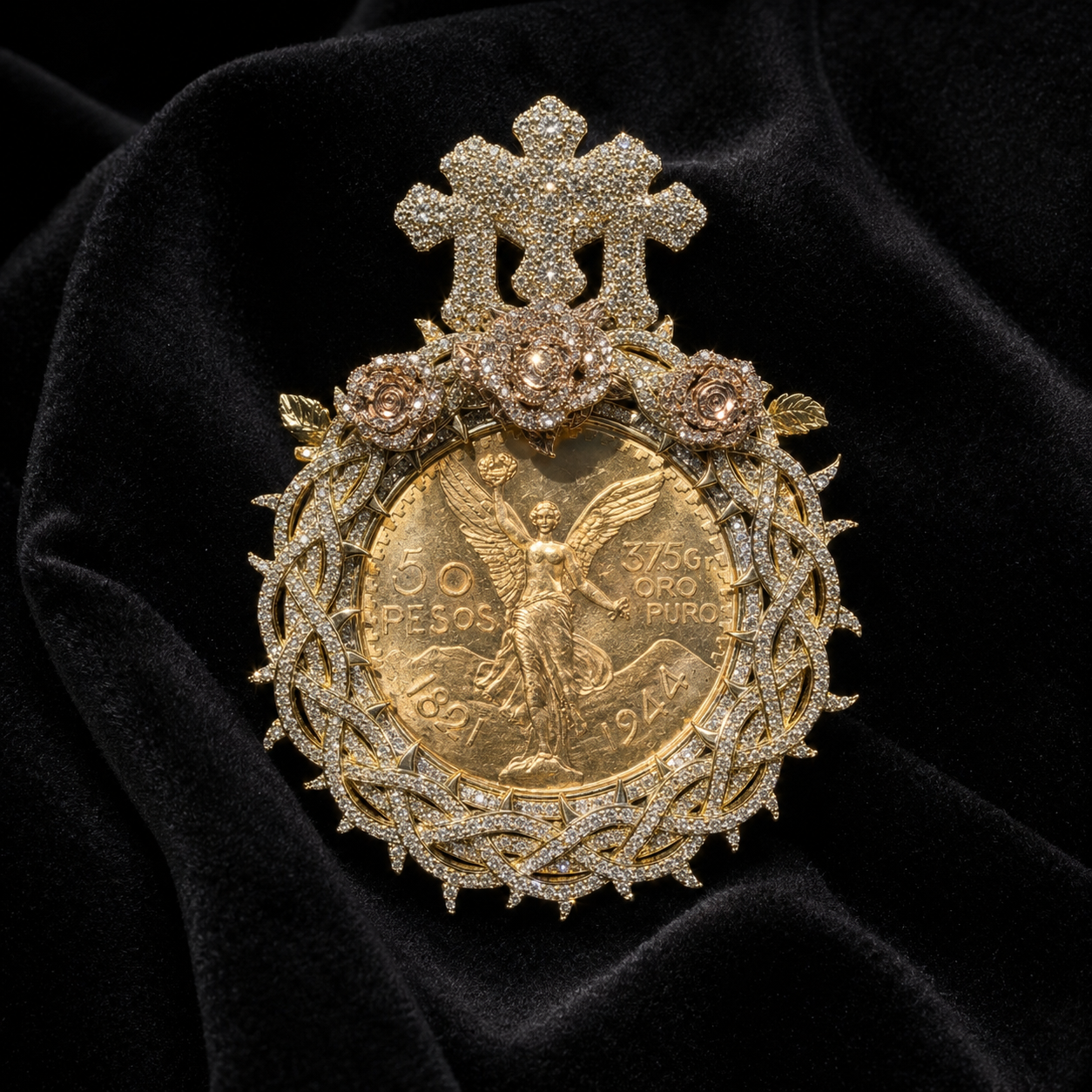 50 Pesos Angel Coin Pendant