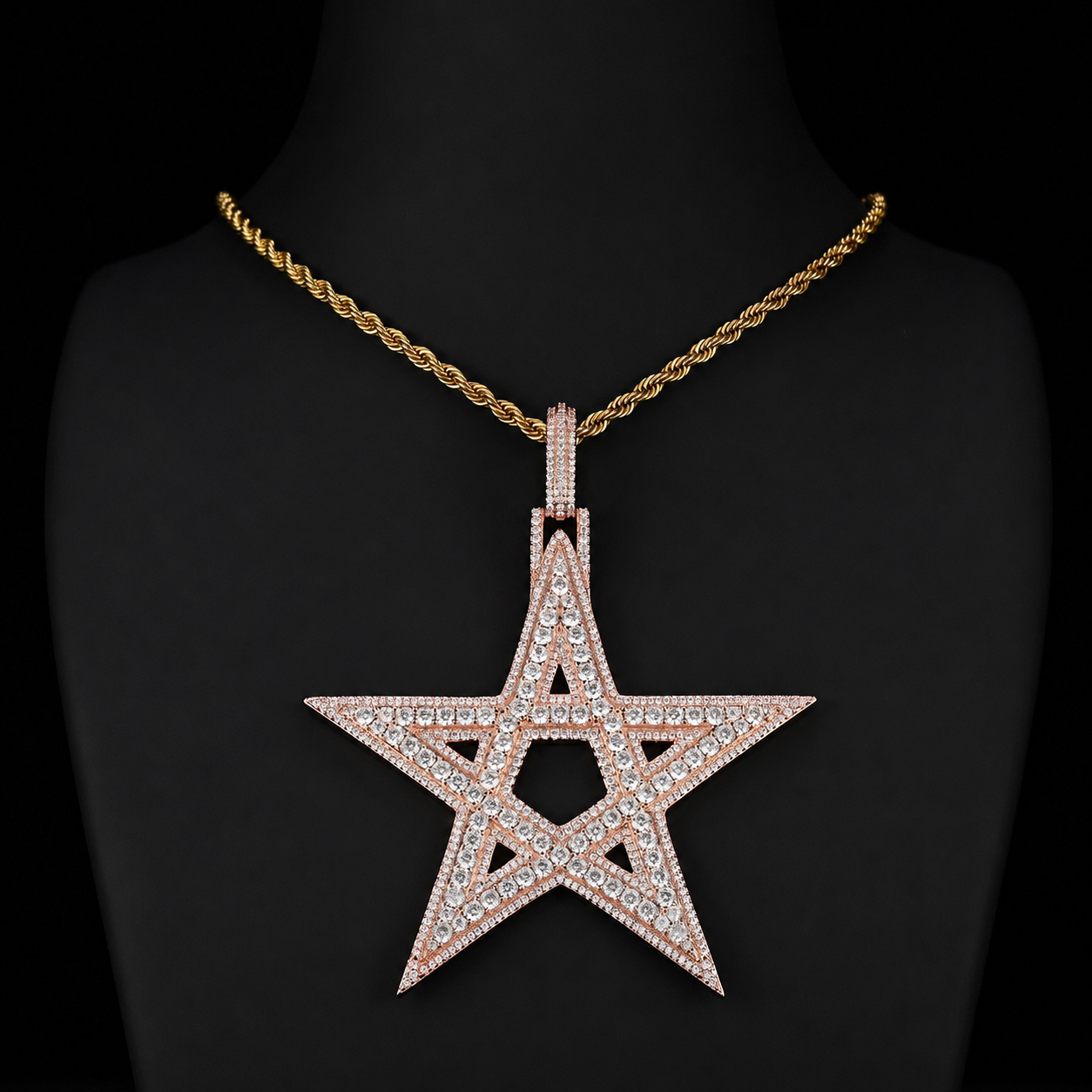 VVS Moissanite Star Pendant