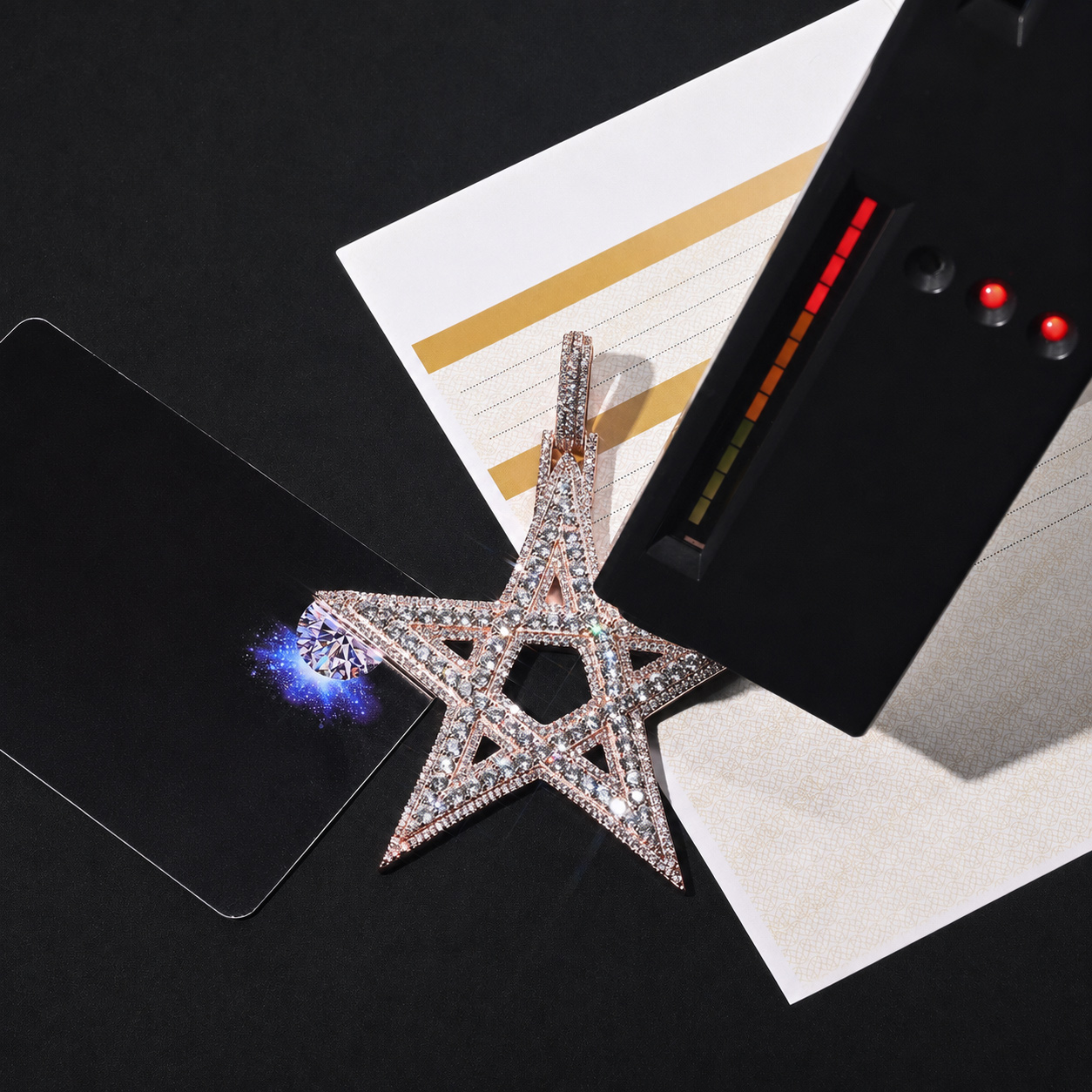 VVS Moissanite Star Pendant