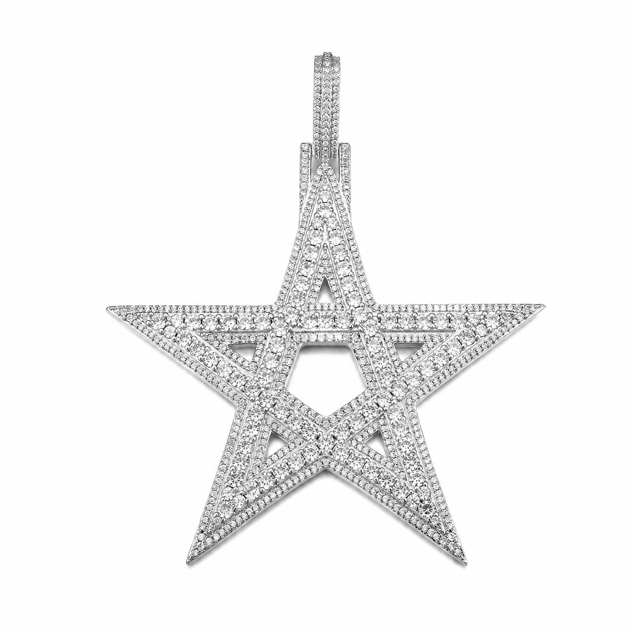 VVS Moissanite Star Pendant